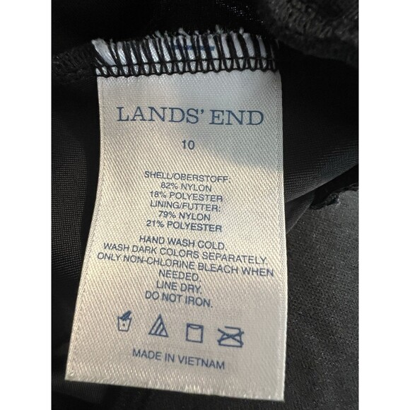 Lands’ End Women Swim Cover Up Sz 10 Dress Nylon Blend - Picture 3 of 3